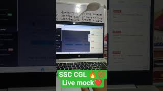 SSC CGL MOTIVATION LIVE MOCK SOLUTION 💯🔥 #love #memes #ytshort #shortsfeed #shorts#sscghl#motivation