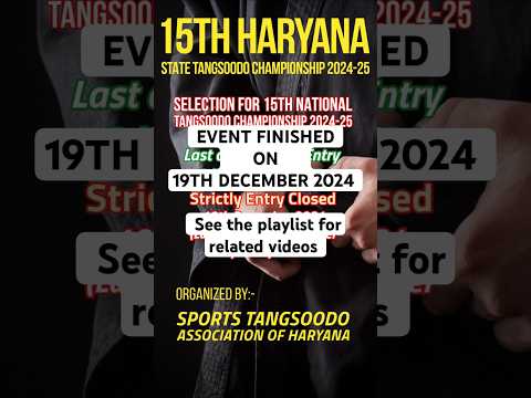 15th Haryana State Tang Soo Do Championship 2024 in Sonipat #taekwondo #tangsoodo #sports #haryana
