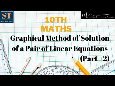 Graphical Method of Solution of a Pair of Linear Equations | Examples of Ex 3.1 | CBSE X | Math