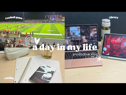 Day in the Life| School vlog, Football game!