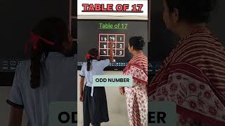 Table of 17/Brain Test/innovative ideas #education #short #youtubeshorts #maths