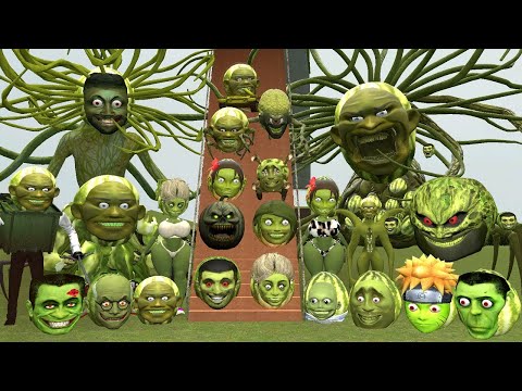 STAIRS ALL LIN GANG MELON LING GANG BOOS ZOMBIE LIN GANG SKIBIDI LINGANG FEMALE SPARTAN KICK in GMod