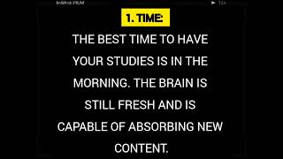Good study habits