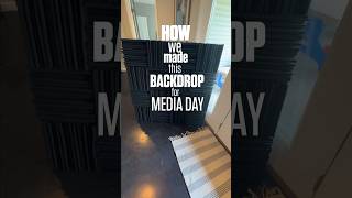 Build your own Backdrop for Media Day #sportsphotography #diy