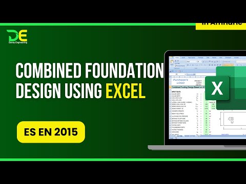 Combined footing design using ES EN 2015 by Excel Template | foundation