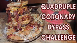 The Vortex's QUADRUPLE CORONARY BYPASS Burger Challenge!!