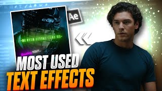 Most Used Text Effects Tutorial | After Effects #texteffect 