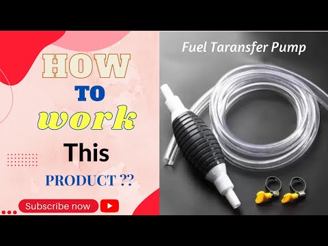 How To Use  Fuel Transfer Pump Kit Tank Sucker Newest High Flow Hand Pump.