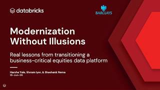 Modernization Without Illusions: Migrating a Barclays Business-Critical Equities Data Warehouse