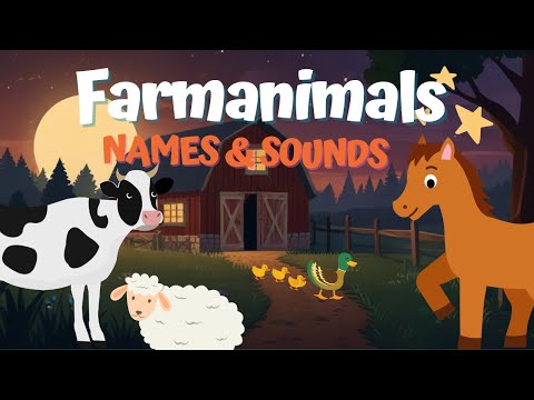 🐮 Fun Farm Adventure | Learn Animal Names and Sounds for Kids! 🐷