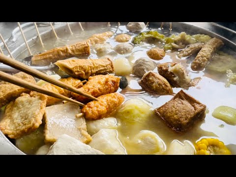 【Taiwanese Hakka Traditional Market food】 part 1-Pork Patties,Squid Soup,Sushi