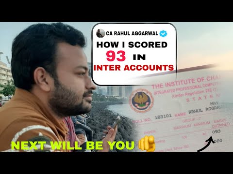 ❤️‍🔥💓CA Inter Advanced Accounts| Strategy for 90 plus in Accounts| CA Rahul Aggarwal #cainter