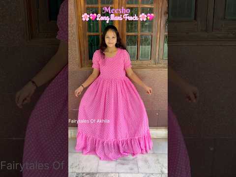 Stylish Meesho Dress Haul#shorts #shortsfeed #shortsviral #youtubeshorts #meesho #longfrock #review