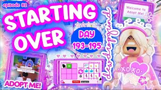 🌷 Starting Over 🌷 in Adopt Me! Poor to RICH Challenge! DAY 193-195 NEW ACCOUNT! #adoptme