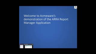 QuickClip: MEDITECH ARRA Report Manager
