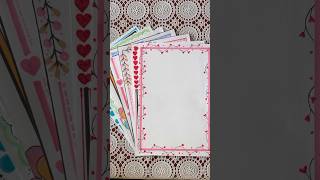 🌸Easy and beautiful border designs for front page.#borderdesigns #projectdesignideas #viralshorts