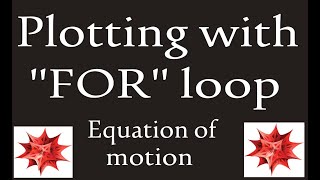Plotting with FOR loop in mathematica
