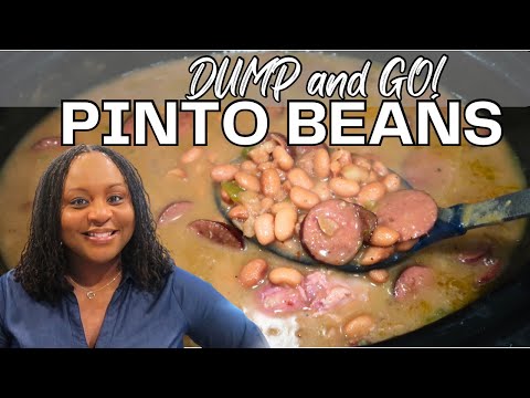 DUMP AND GO PINTO BEANS | EASY CROCKPOT MEAL | SLOWCOOKER MEAL