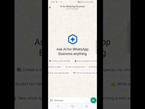 How to Use AI Features in WhatsApp Business | WhatsApp Business me AI kaise use karte hai  #AI