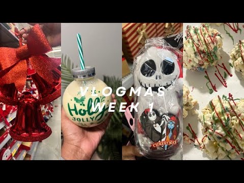 Vlogmas Week 1☆| baking, target,walmart,list,etc