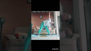 Morning stretching #yogaexcercise #motivational #happyminds @cookingwithpollybaruah