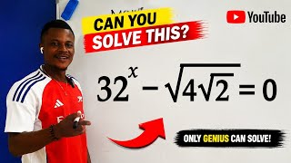 Exponential equation with embedded radicals 