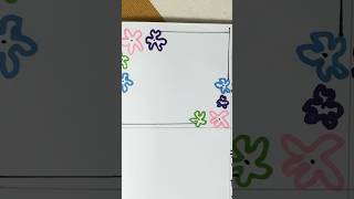 Border design for project | easy border pattern #borderdesign #projectborderdesign #doodleart