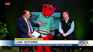 Riverdragons promote upcoming games on The Morning Rush