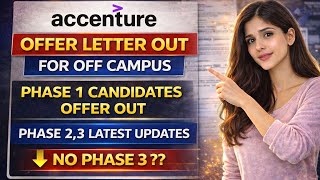 🔴 LIVE | accenture off campus offer letter out | phase 2 results | Accenture interview results