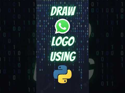 How to Draw Whatsapp Logo using Python Turtle #shorts #python #pythonturtle #whatsapp #pythonshorts