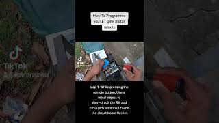 How to Programme a new Gate remote