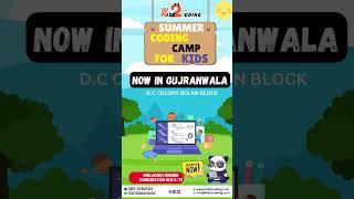 Exciting News! This summer first time coding camp for kids will be held in Gujranwala.