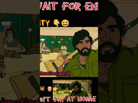 pushpa 2 spoof 2d animation world #animation #pushpa #pushparaj