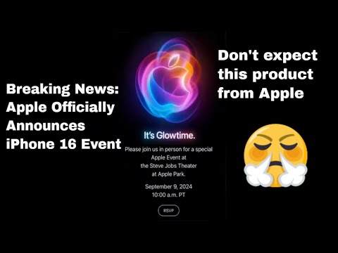 Breaking News: Apple Officially Announces Iphone 16 At Special Event!