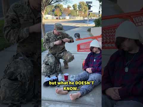 Soldier keeps his promise to his homeless brother and makes it home and gets him off the streets ❤️