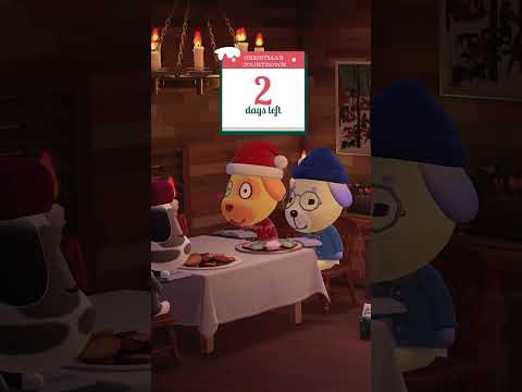 2 Days Until Christmas 🐶  #animalcrossingmusic #acnhcommunity #cozychristmasambience #acnhjazz #acnh