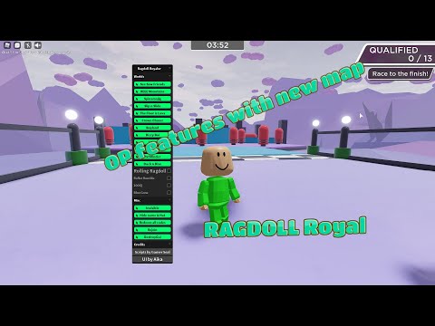 Ragdoll royal New Op GUI (invincible, instant win, with new maps)
