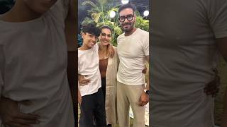 “Father-Son Goals ❤️ Ajay Devgn & Yug” #AjayDevgn#YugDevgan#Bollywood#FatherSon #bollywood