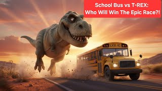 School Bus vs T-REX: Who Will Win The Epic Race?!