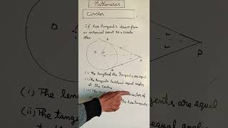 Intersecting Scant & tangent method #Mathformulashorts2024 #Circles chapter shorts