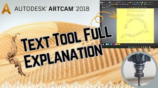 ArtCAM 2018 – Text Tool Full Explanation