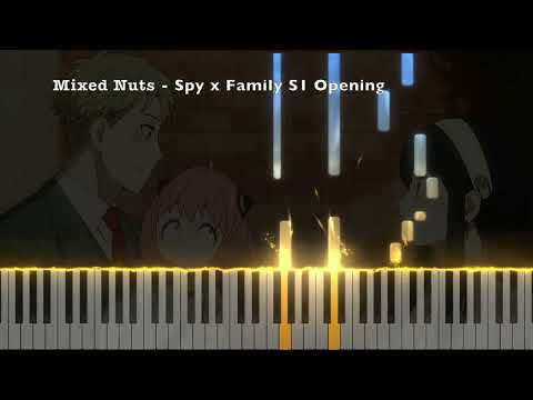 Mixed Nuts - Relaxing Piano Tutorial (From "Spy x Family Season 1 Opening") TV-Size