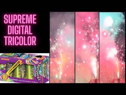 Supreme Fireworks Digital Tricolor-Fancy Fountain Cracker Testing 2025 #crackers #fireworks #diwali