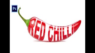 Photoshop Tutorial - Chilli Text Effect In Photoshop / Photo Manipulation