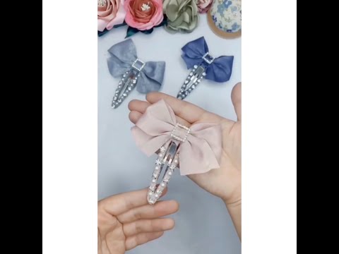 DIY Amazing hair clips making🔥at home#shorts #shortsvideo #shortsfeed #hairaccessories #hairclip