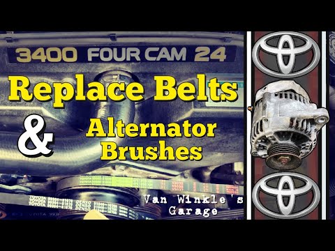 How To Replace Drive Belts & Alternator Brushes 96-02 Toyota 4Runner 3rd Generation