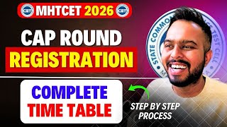 MHTCET 2026 Cap Round Registration Started🚨😱Complete Time Table Released By CET CELL🔥🔥STEP BY STEP😱🚨