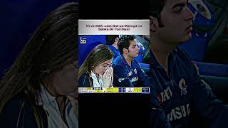 🔥 MI vs CSK: Malinga's last ball broke everyone's heart! 😱🏏