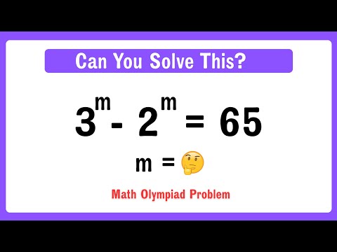 Math Olympiad 3^m-2^m=65 | Math Olympiad Problems | Algebra