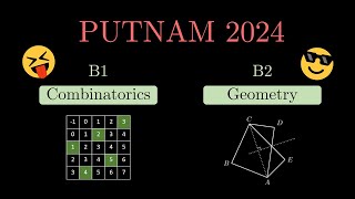 Putnam 2024 B1-B2: Easy combinatorics, *FUNKY* geometry!